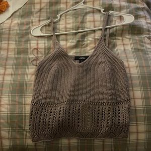 Purple crochet shirt